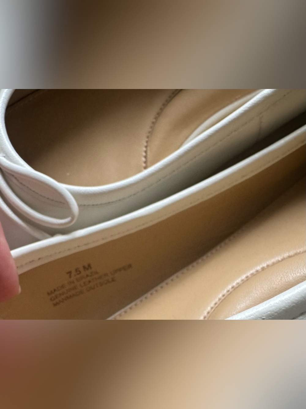 Talbots Leather Cap Toe Nappa Bow Ballet Flats - Picture 5 of 9